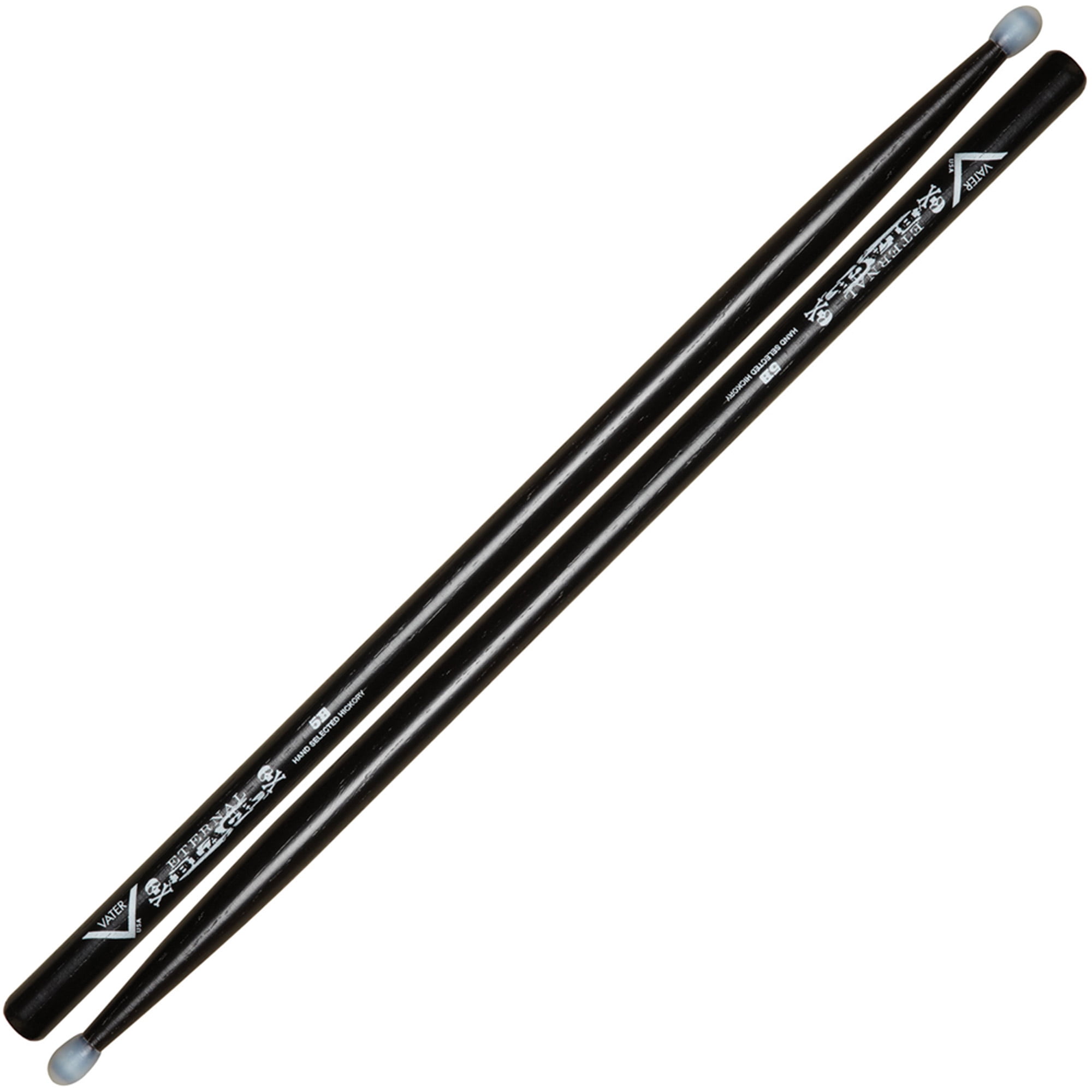 Vater VHEB5BN Eternal Black 5B Nylon Tip Drumsticks