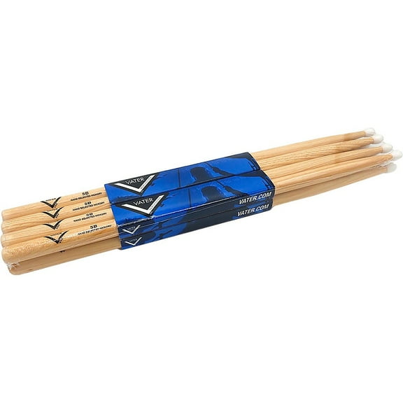 Vater Hickory Drum Stick Prepack Nylon 5B