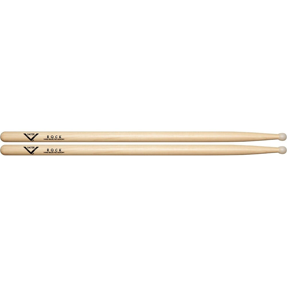 Vater VHRN Nylon Tip Hickory Rock Drumsticks
