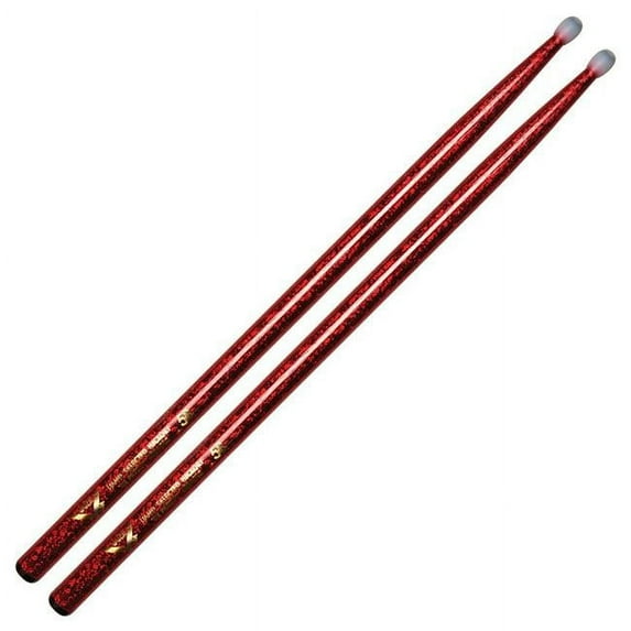 Vater VCR5BN Color Wrap 5B Red Sparkle Nylon Tips Drumsticks