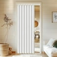 thumbnail image 1 of Vatge Accordion Door Curtains for Closet, Laundry Room Curtain for Doorway, Hallway Curtain for Space Privacy, 1 Panel with Tieback, W39 x L78, Stone White, 1 of 13