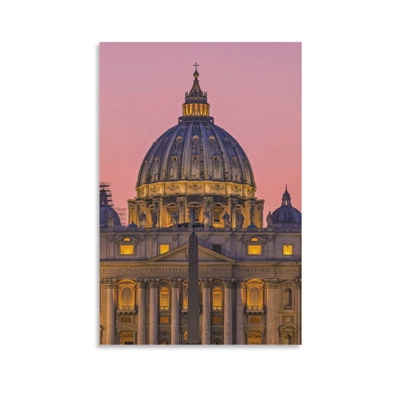 Vatican City Italy Rome Print Photo Art Painting Canvas Poster Home Decorative Bedroom Modern Decor Posters Gifts 08x12inch(20x30cm)
