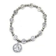 Vatican Faith Saint Benedict for Cross Beads Rosary Bracelet for Relic Catholic