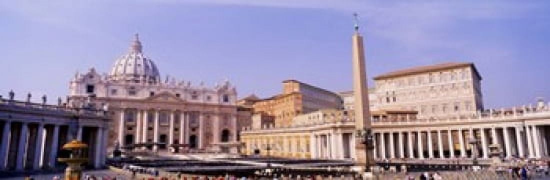 Vatican St Peters Square Rome Italy Canvas Art - Panoramic Images (18 x 6)