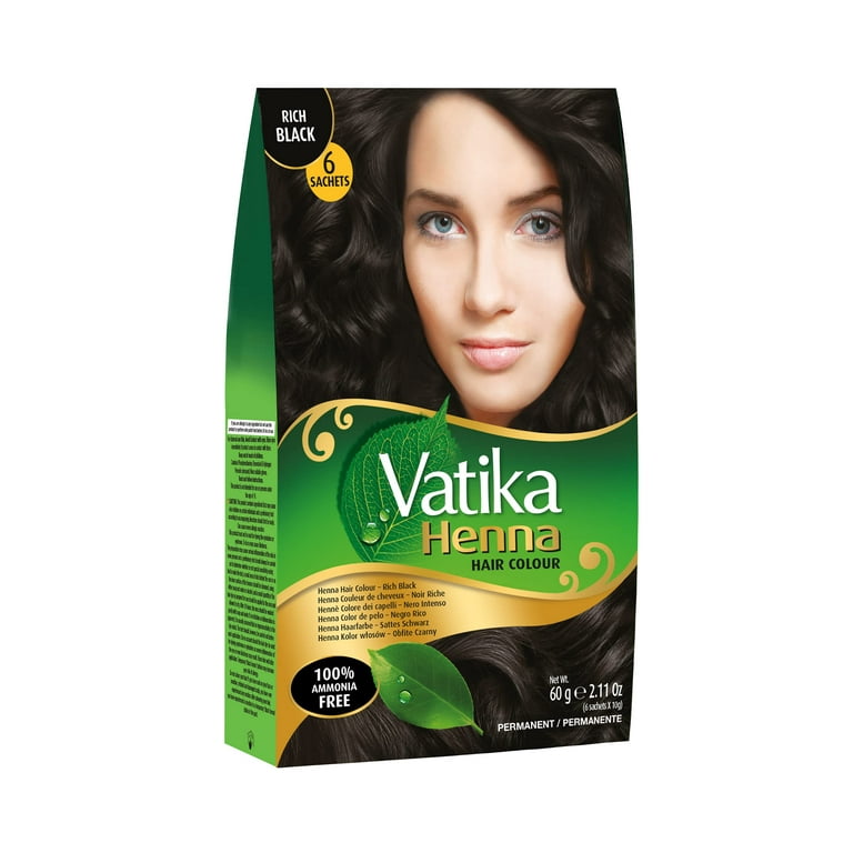 Henna Vatika Color Black Hair -