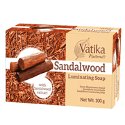 Vatika - Naturals Sandalwood Soap, Luminating Herbal Bar with Sandalwood Extract for Radiant, Even-Toned Skin 100g