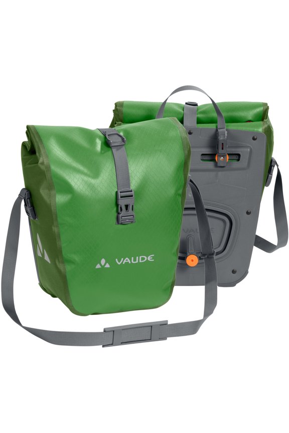 Aqua Front Waterproof Bike Panniers - Parrot Green