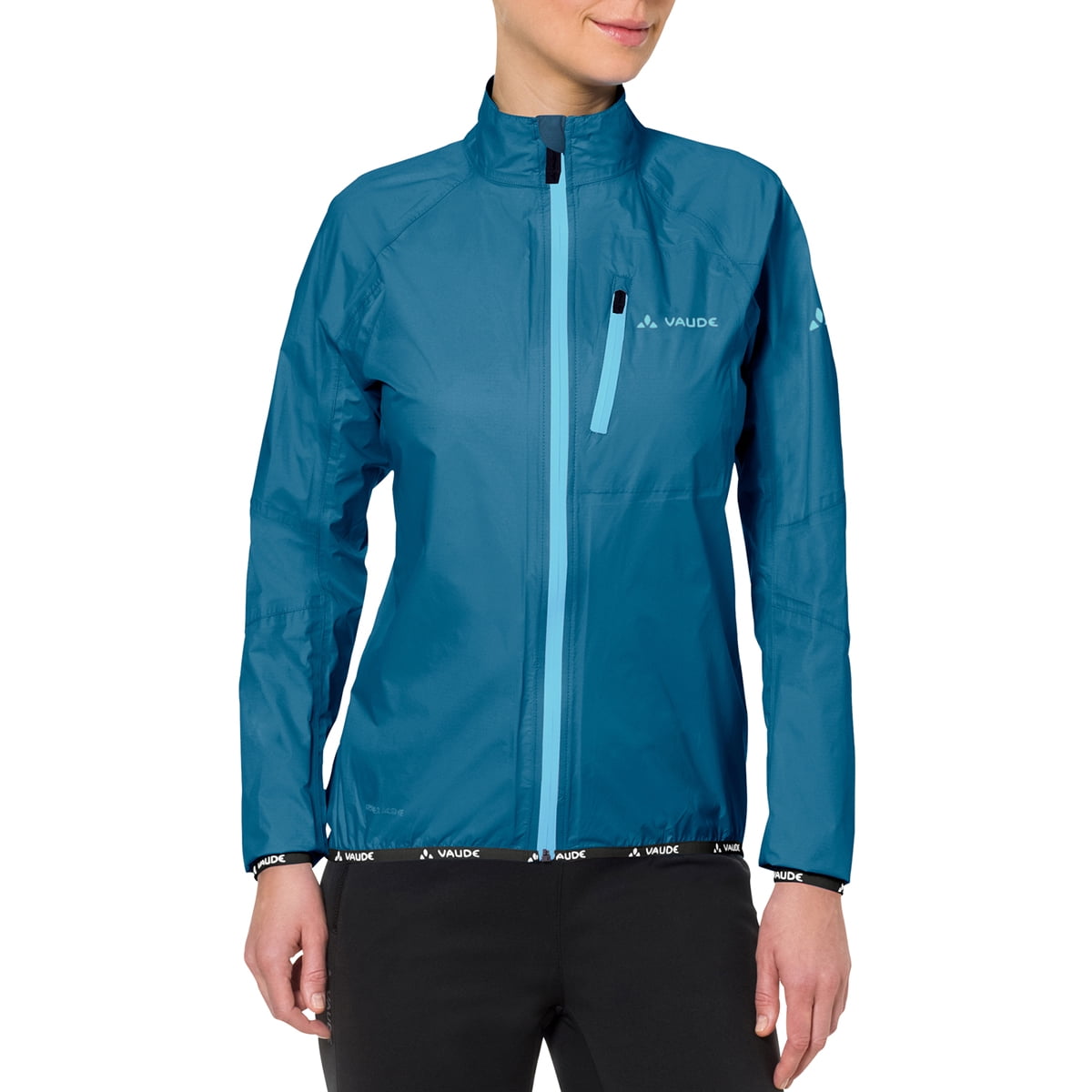 Vaude Women\'s Drop Biking Rain Jacket III - 38 - Kingfisher