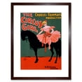 thumbnail image 1 of Vaudeville Circus Girl Artwork Framed Wall Art Print 9X7 Inch, 1 of 5