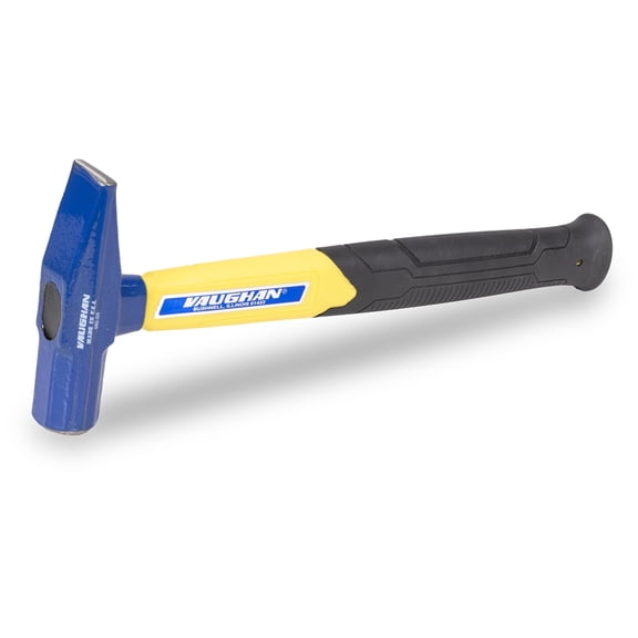 VAUGHAN VN16815 Tinner's Riveting Hammer, Sheet Metal Hammer, American Forged High Carbon Steel, Octagonal Head, Cross Pein, Fiberglass Handle, Slip-Resistant Grip, HVAC Ductwork
