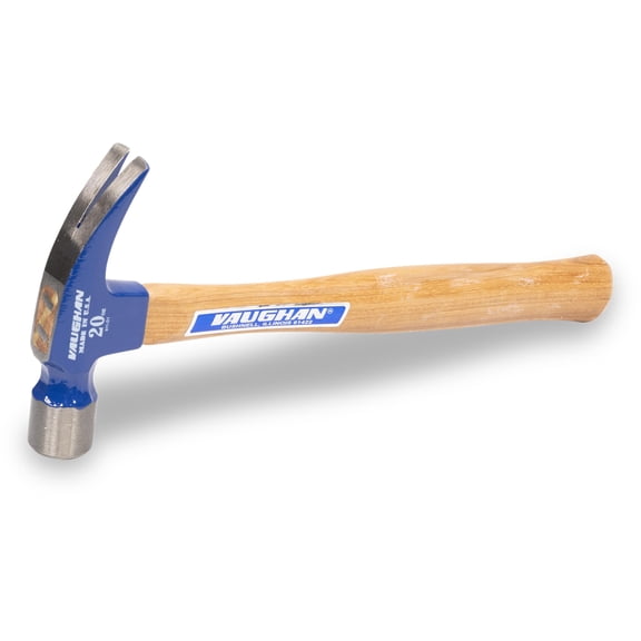 VAUGHAN VN10510 Hickory Handle 999 Series Framer Hammer, 20oz Smooth Face, 999L, 20 oz smooth face rip claw framer with hickory handle, balanced for framing.