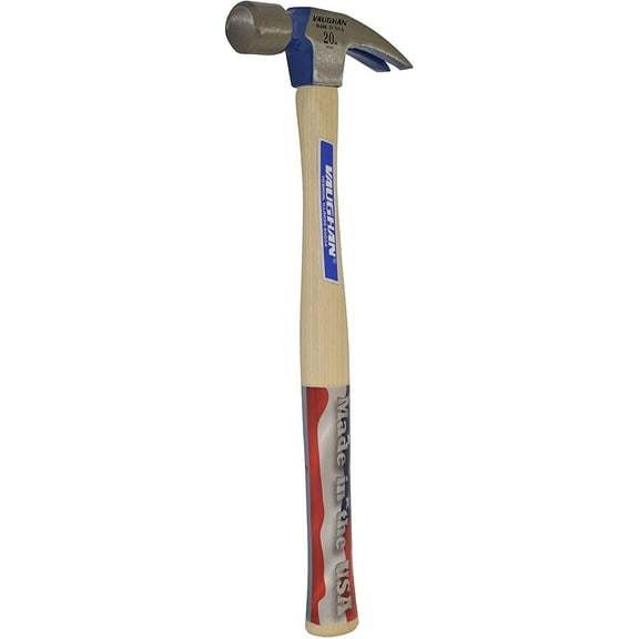 Vaughan & Bushnell Framing Hammer 999L, Professional, Smooth Face - 20 oz - 16" White Hickory Handle