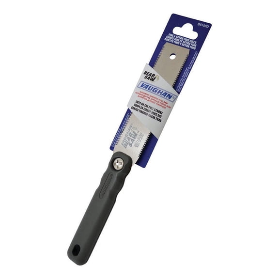 Vaughan Bear Saw 5-1/2 in. Carbon Steel Double Edge Pull Saw 17 and 21 TPI Fine 1 pc.