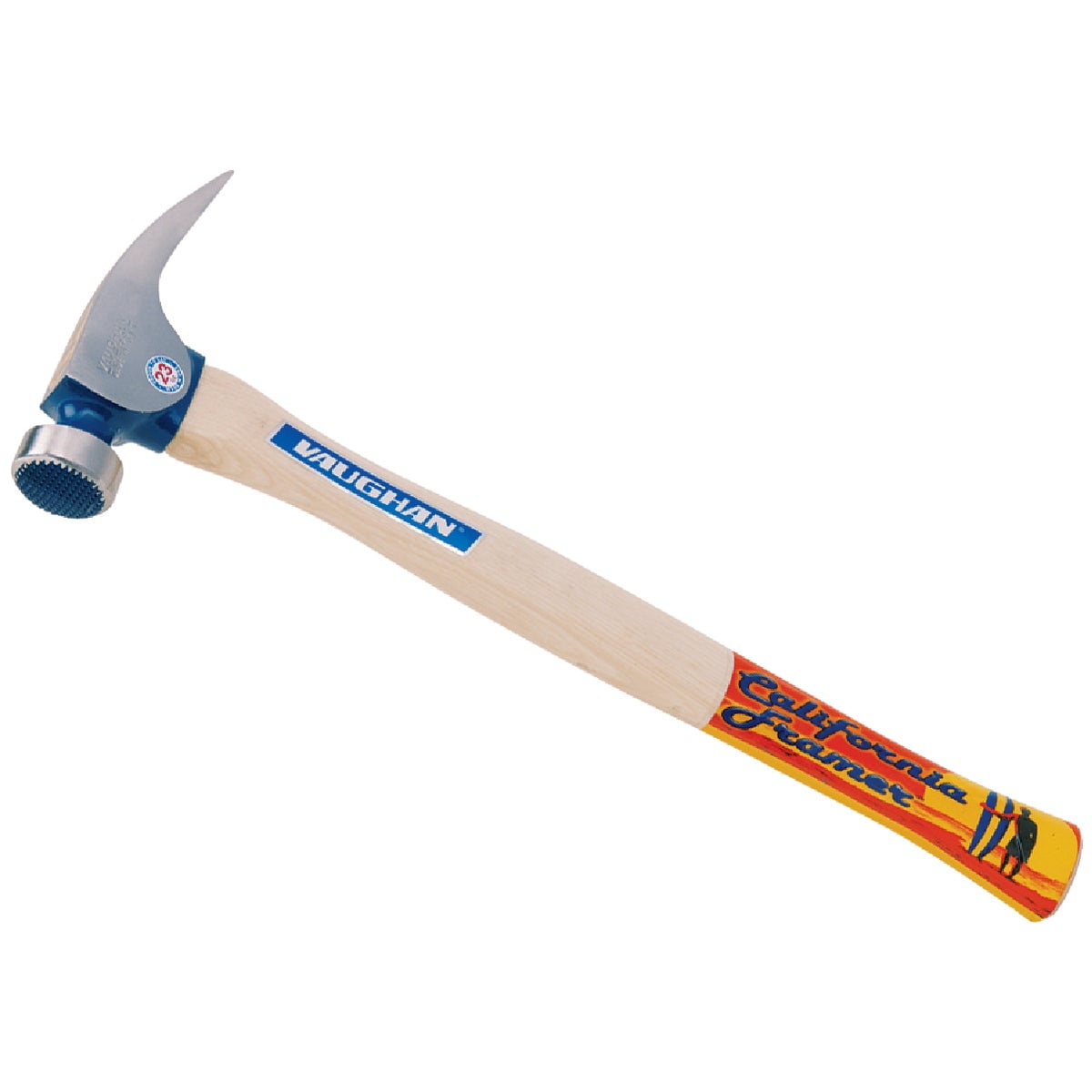 Vaughan & Bushnell California Framer Hammer, Milled Face - 23 oz, 17 in, Hickory Handle — Heavy-Duty Construction, Professional Use