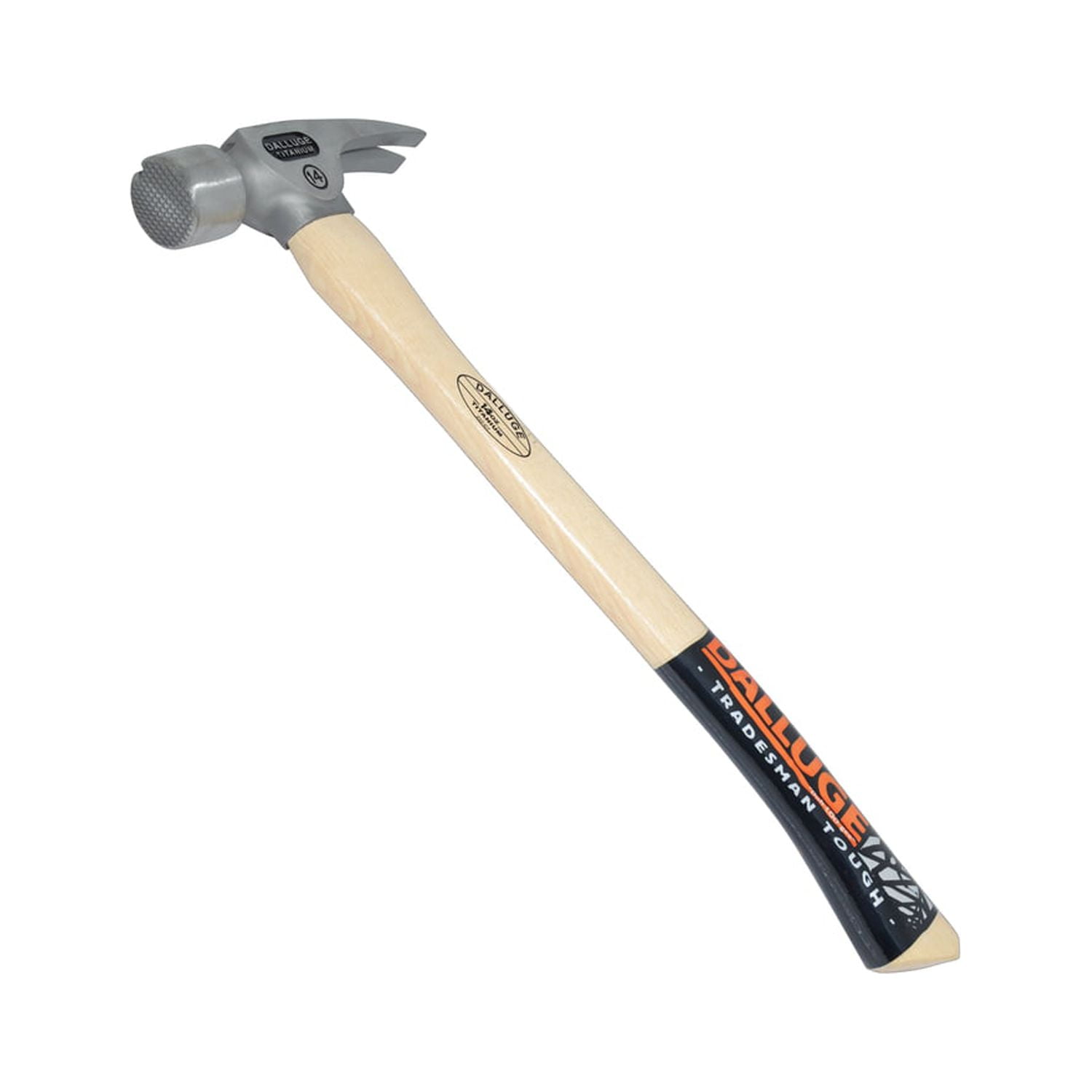 Vaughan Dalluge 14 oz. Serrated Face Claw Hammer 19 in. Hickory Handle