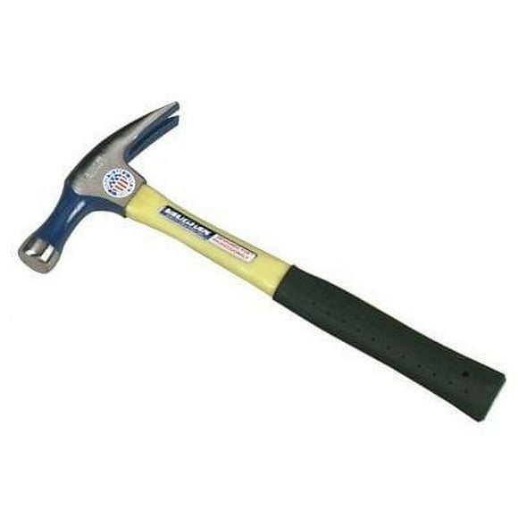 Vaughan Electrician's Claw Hammer, Forged Steel, Fiberglass Handle, 14 in, 1.86 lb - 4 EA (770-E18F)
