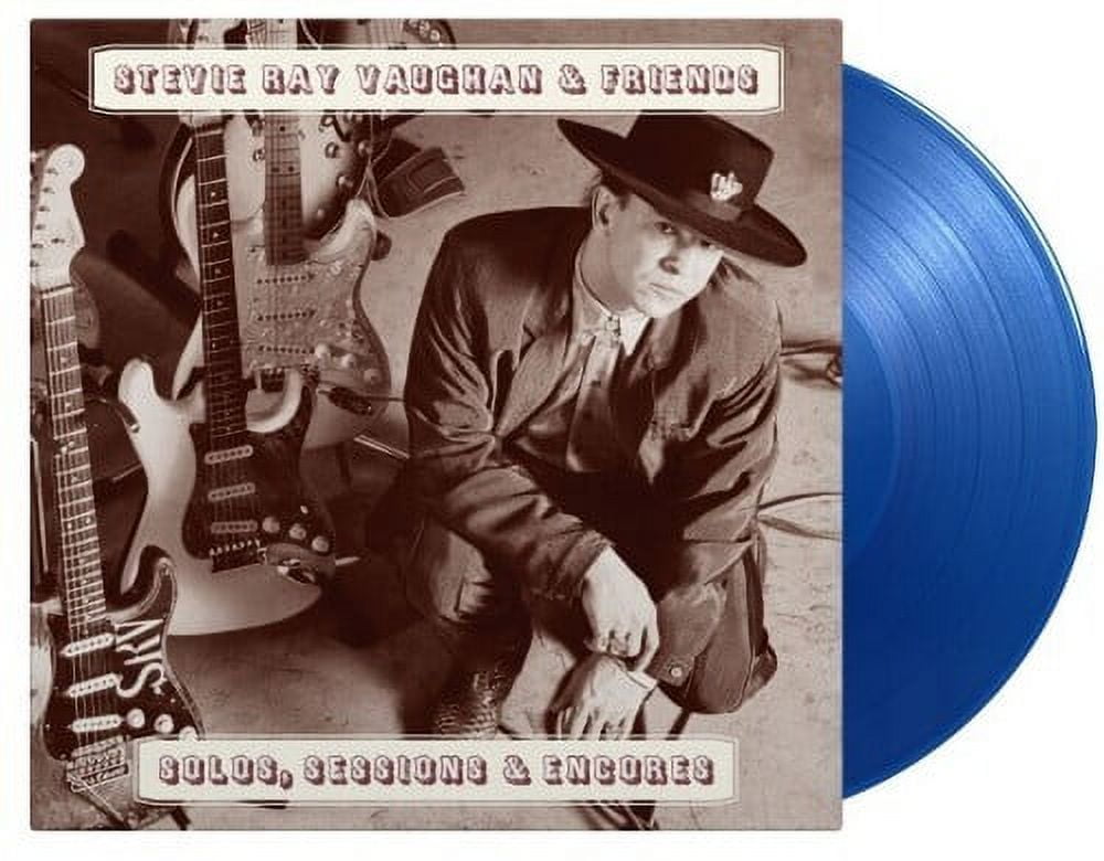 Vaughan,Stevie Ray & Friends - Solos Sessions & Encores - Limited 180-Gram Translucent Blue Colored Vinyl - Music & Performance