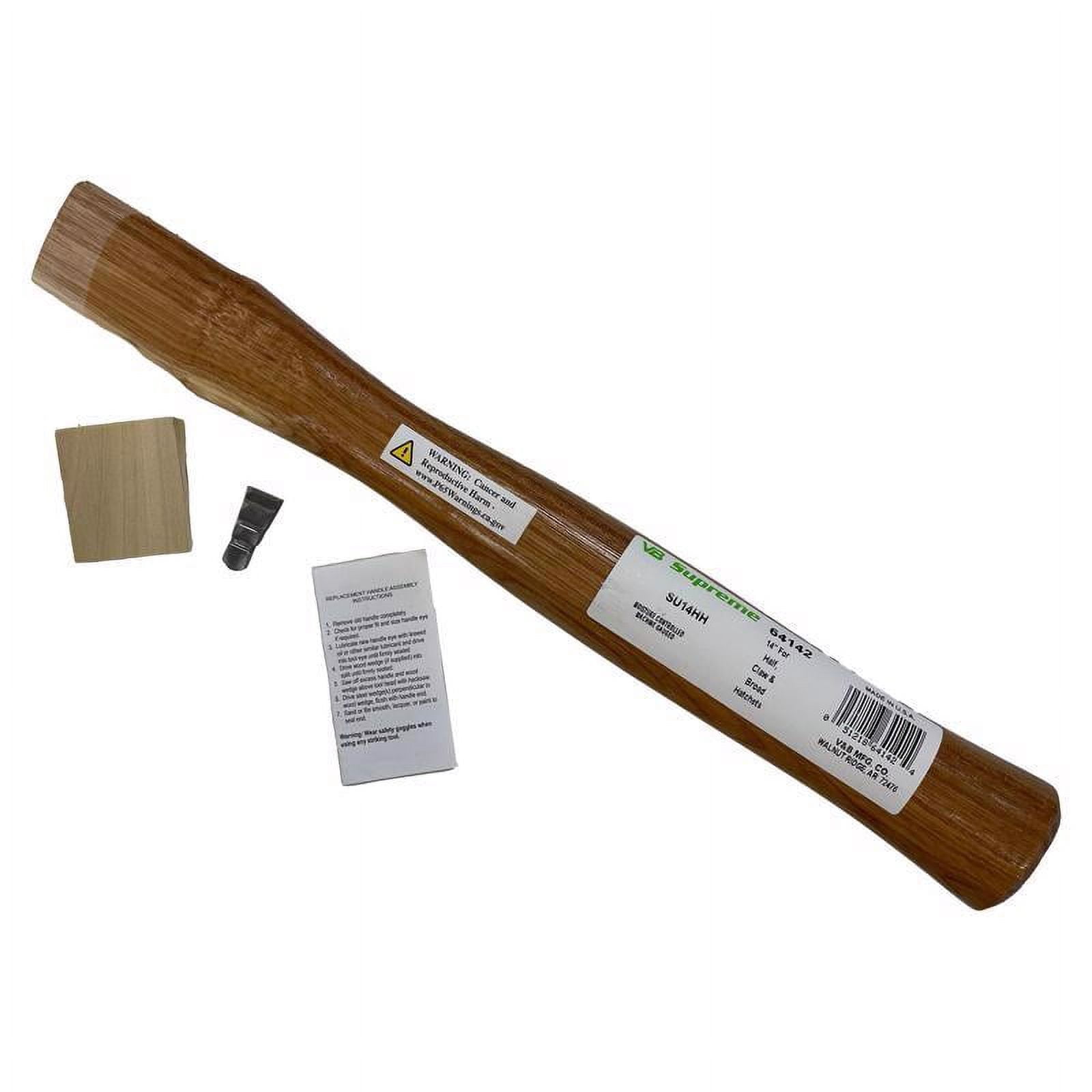 Vaughan 612-82 18-Inch Adze Eye Wood Claw Hammer Handle – Fits 28-32 Oz Framing Hammers (606M & 707M)