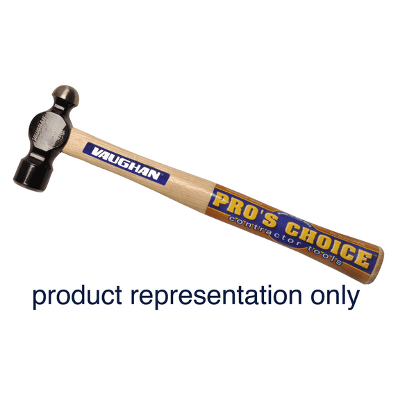 Vaughan TC120 15" 20 oz. Commercial Ball Peen Hammer with Wood Handle
