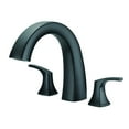 thumbnail image 1 of Vaughn Two-Handle Roman Tub Trim Kit w/Out Spray Satin Black, 1 of 2