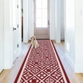 thumbnail image 1 of Vaukki 24"x70" kitchen Runner Rug, Non Slip Washable Absorbent Floor Mat, for Sink Laundry Hallway, Red, 1 of 7