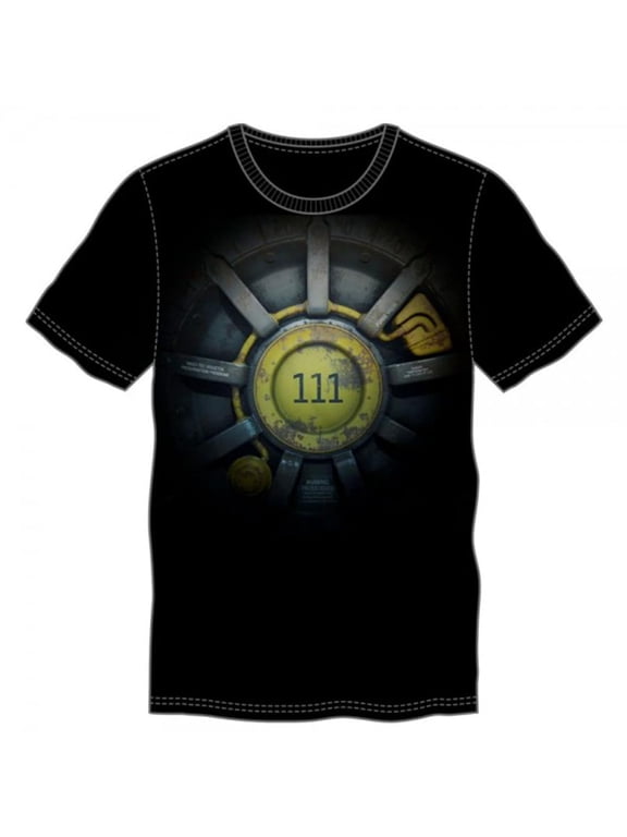 Vault 111 Men's Black T-Shirt