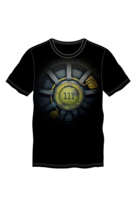 Vault 111 Men's Black T-Shirt