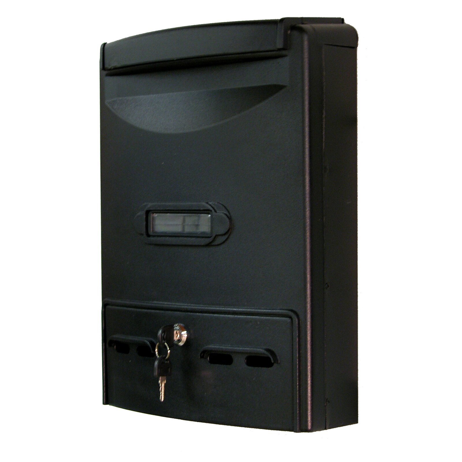 Vault Locking Wall Mounted Mailbox, Rain Overhang, Locking