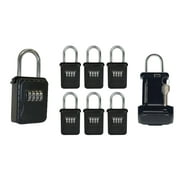Vault Locks 3200 Key Safe Lock Box with 4-Digit Numeric Combination, Black, Pack of 6