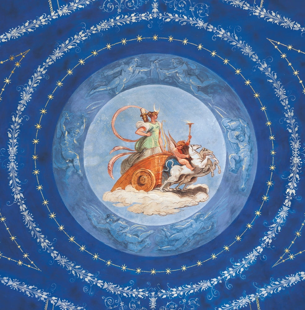 Vault Of The Hall Of Diana In Palazzo Gessi In Faenza Diana Chariot (Allegory Of The Night) Canvas Art -  (18 x 24)