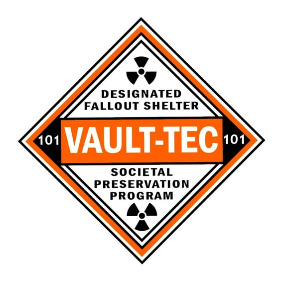 Vault-Tec Designated Fallout Shelter Cling Decal