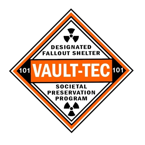 Vault-Tec Designated Fallout Shelter Vinyl Sticker