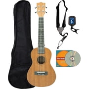 Vault UK-100 24 Arched Back Concert Ukulele w/ Gig Bag