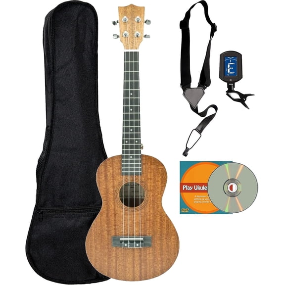 Vault UK-100 Arched Back Tenor Ukulele w/ Gig Bag