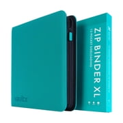 Vault X 12 XL Pocket Trading Card Zip Binder, 624 Cards, Premium Exo-Tec Album Material, 26 Side-Loading Pages, Folder, Sports, TCG Teal