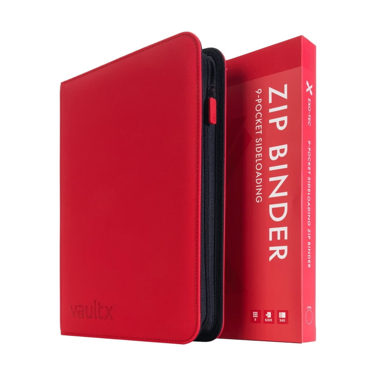 Vault X 9 Pocket Trading Card Zip Binder, 360 Cards, Premium Exo