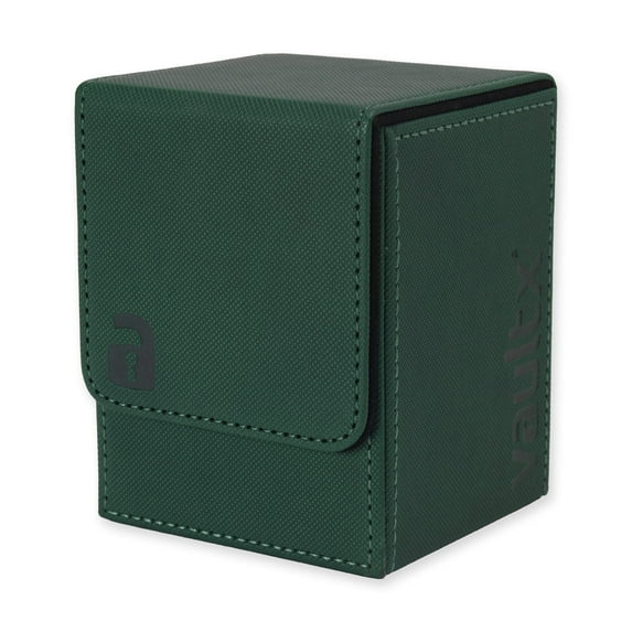 Vault X Premium Deck Box - Large Size for 80+ Sleeved Cards - PVC Free Card Holder for TCG (Green)