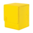 thumbnail image 1 of Vault X Trading Card Toploading Deck Box, 80+ sleeved cards, Premium Exo-Tec Material, Card Holder Storage Box, Magnetic Lid, for MTG Commander, TCG (Yellow), 1 of 8