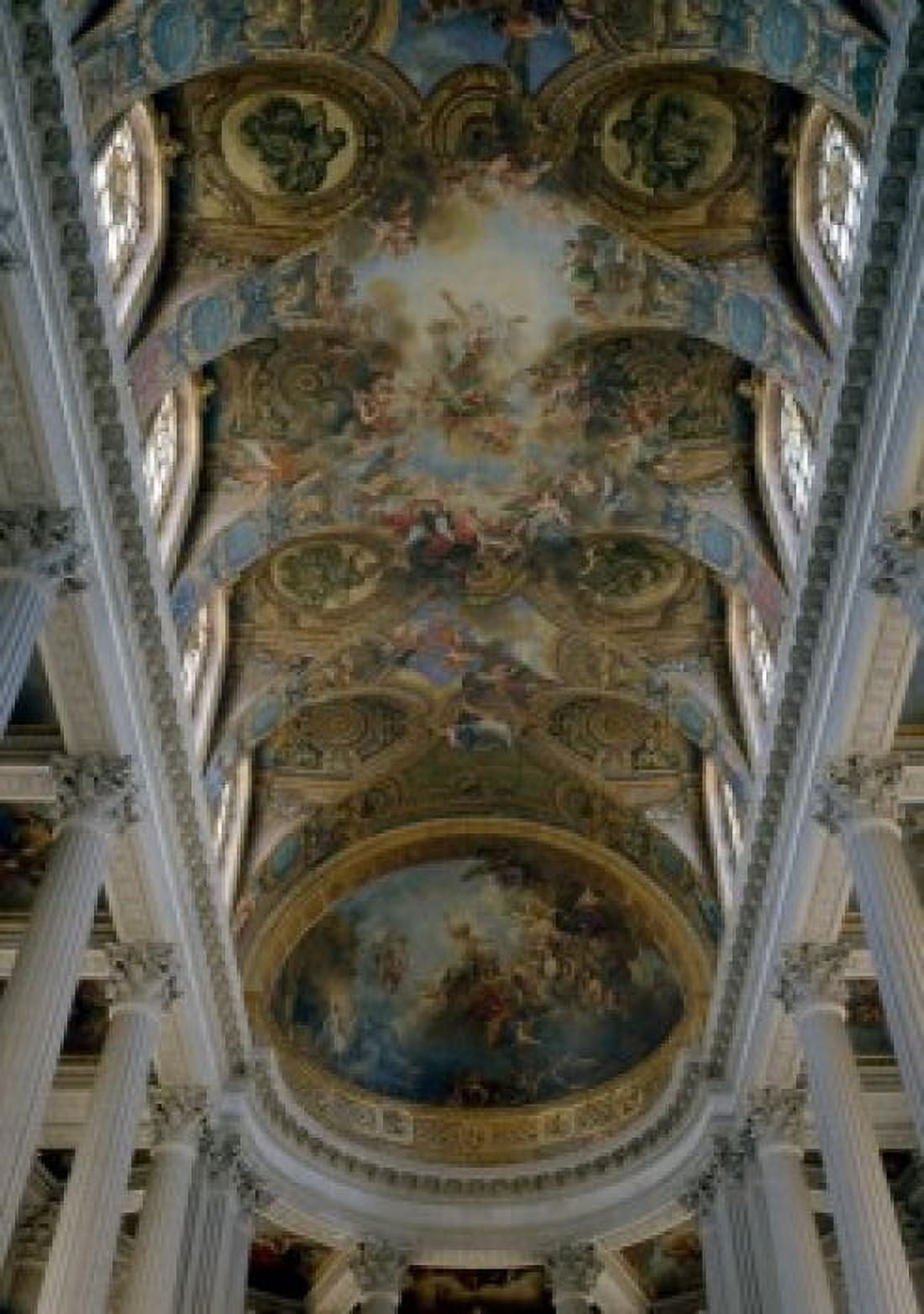 Vault of Chapel at Versailles Interiors France Palace of Versailles Canvas Art - (18 x 24)