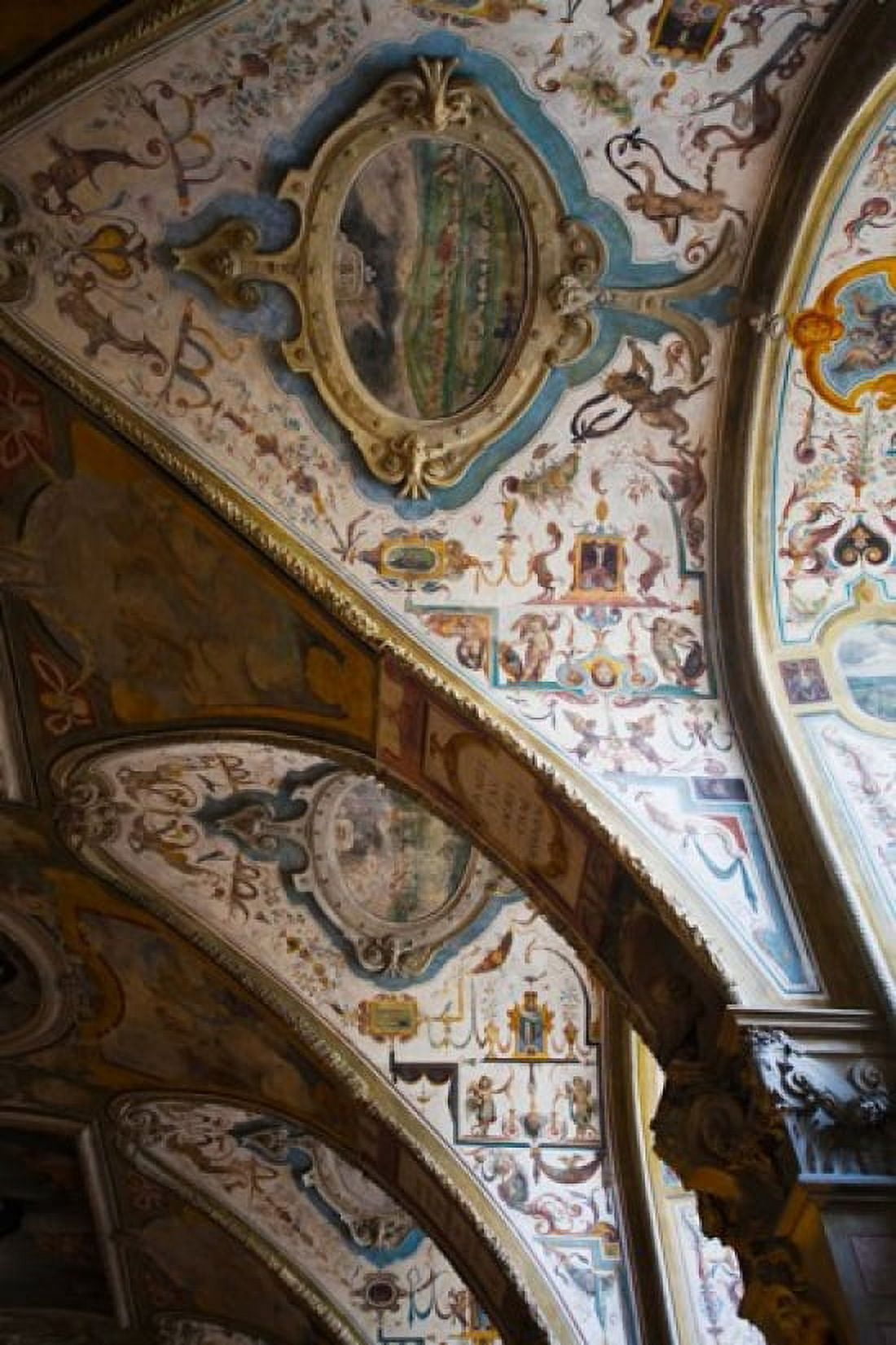 Vaulted ceiling of the Antiquarium Residenz Munich Bavaria Germany Canvas Art - Panoramic Images (24 x 36)