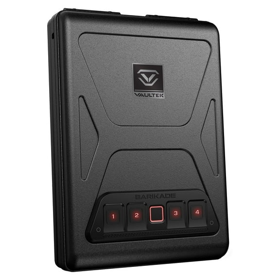 Vaultek  Barikade Series 1 BKD1B Biometric Compact Safe with Rugged Construction, Backlit Keypad, Mountable, & Anti - Theft Protection