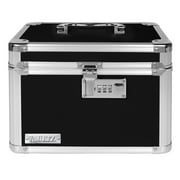 Vaultz Medium Density Fiberboard Combo Lock Storage Box, 10 x 7.25 x 7.75 , Black