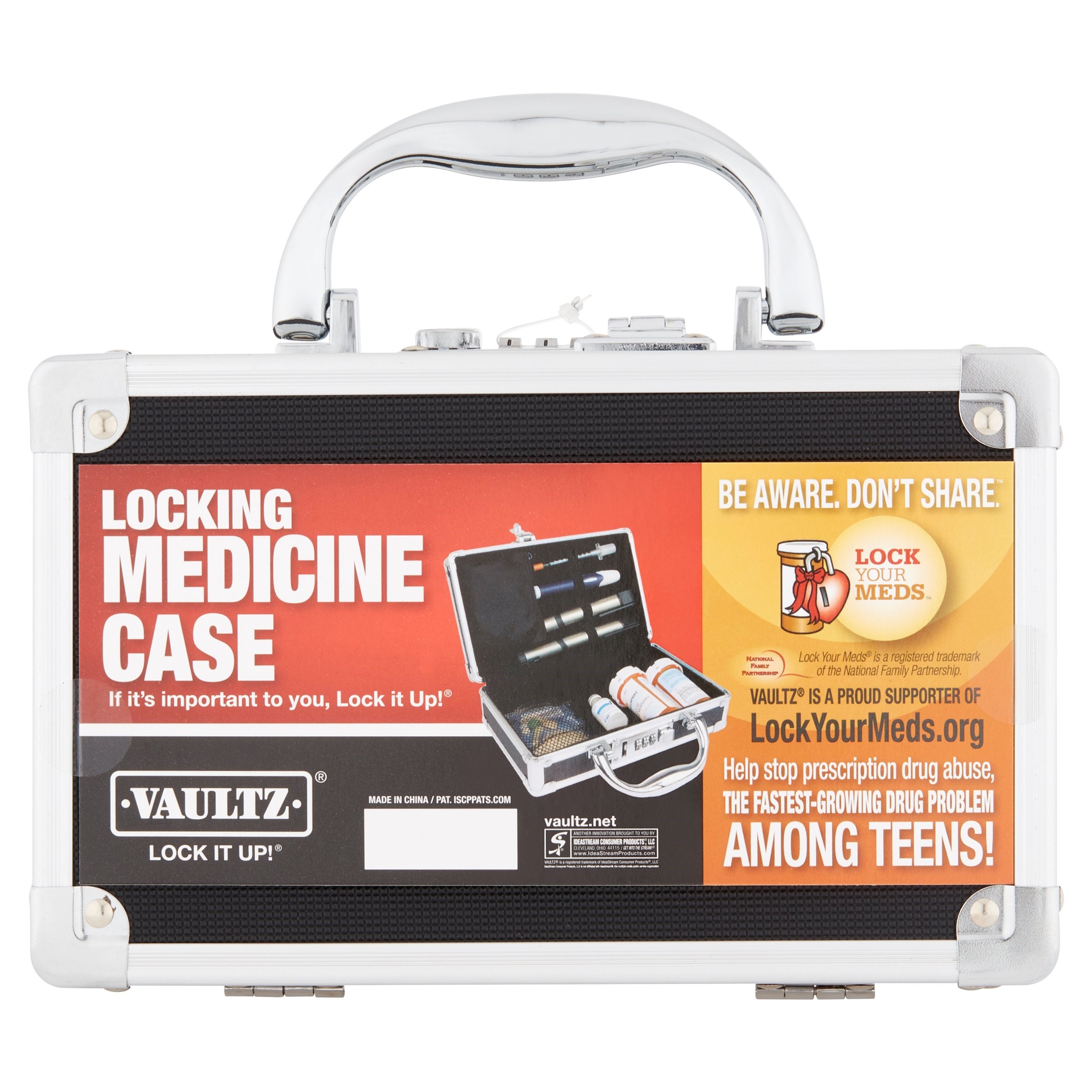 Vaultz Locking Medicine Case by IdeaStream Consumer Products - Safe And Secure Pill Organizer, VZ00361 - image 1 of 8