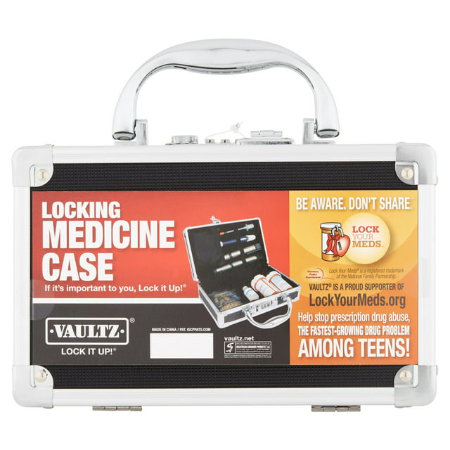 Vaultz Locking Medicine Case by IdeaStream Consumer Products - Safe And Secure Pill Organizer, VZ00361
