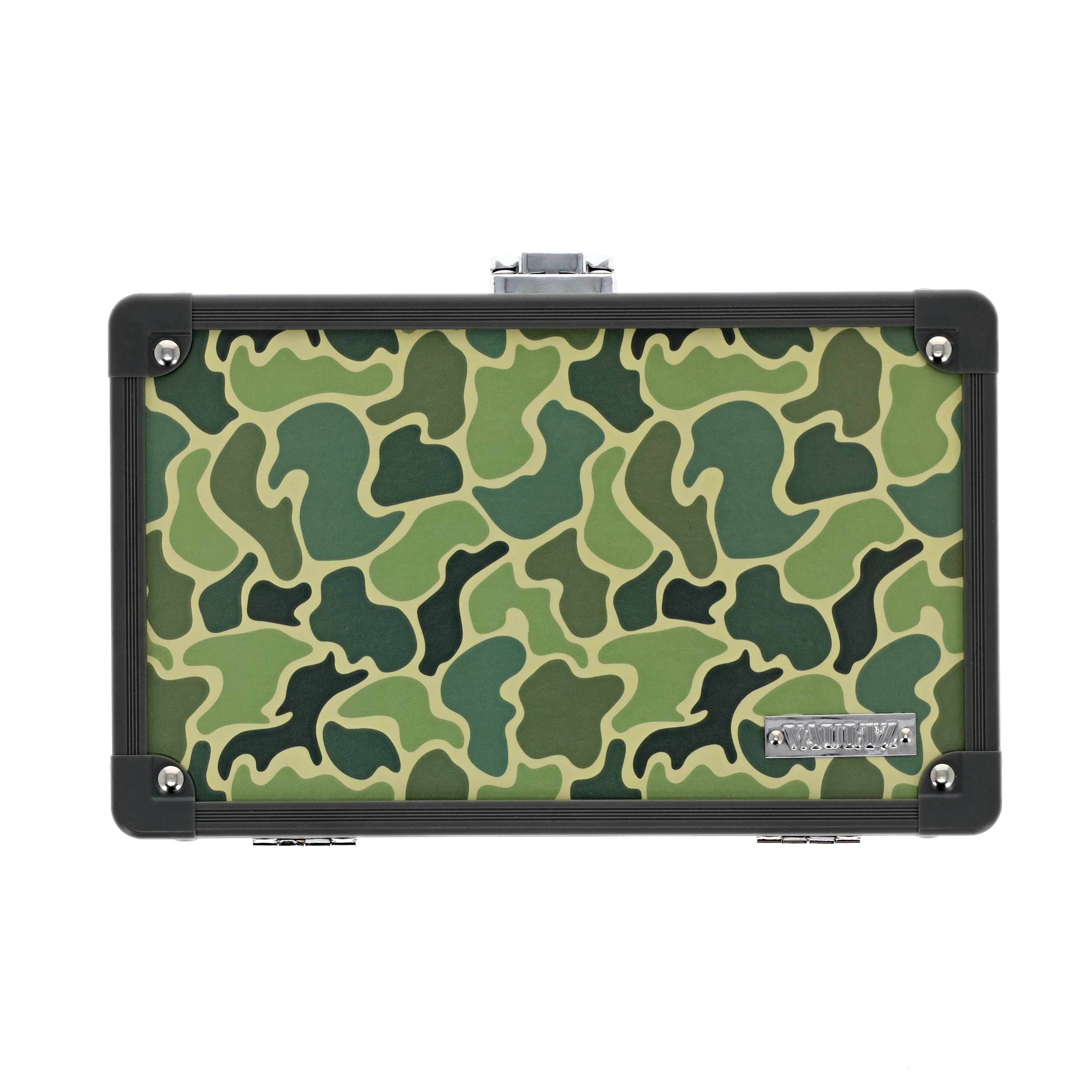 新品　ネイタルデザイン FOLDING BOX HIGH TYPE 2 CAMO Vaultz Locking Pencil Box Camo Box with Key Lock for Elementary