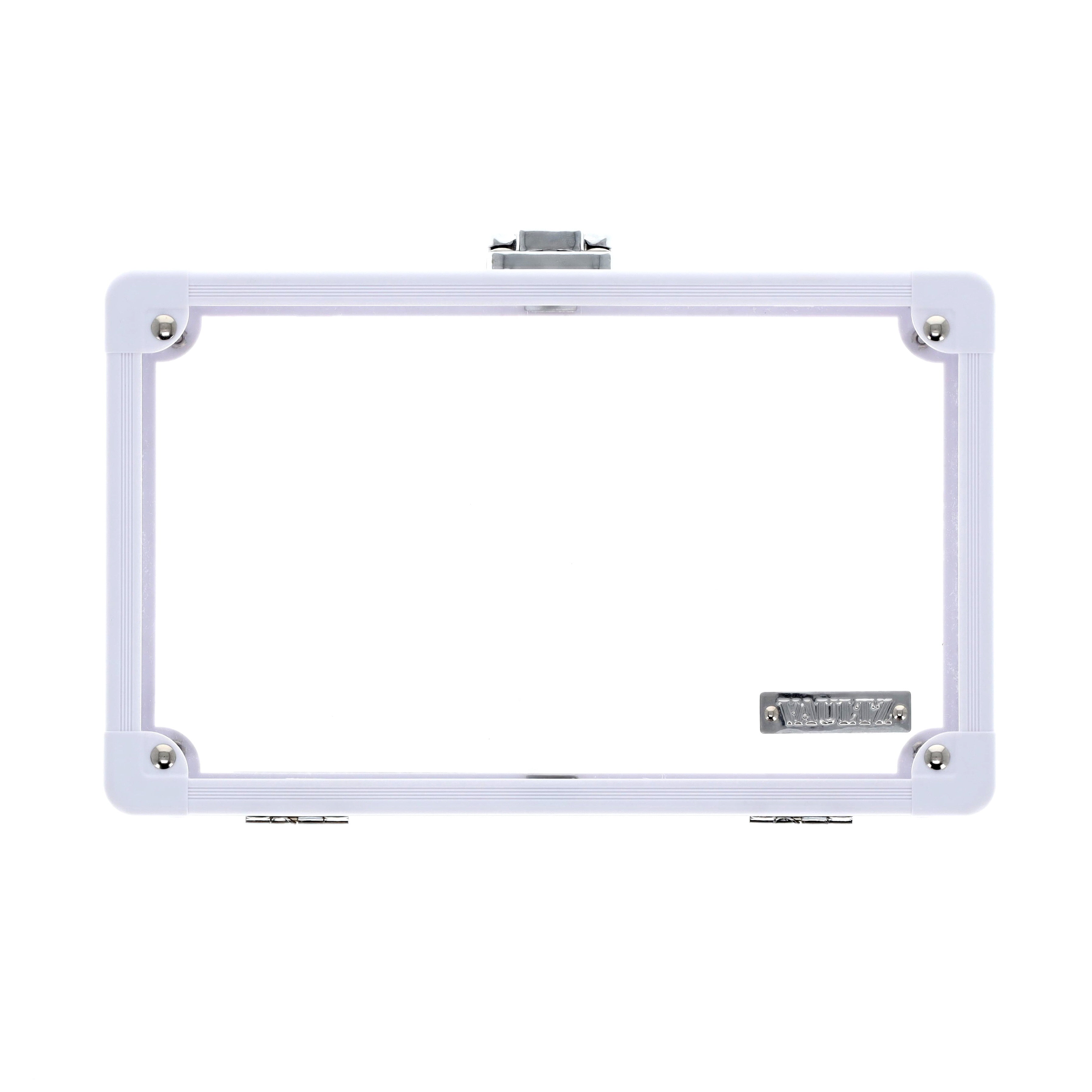 Vaultz Locking Pencil Box Clear Acrylic with Key Lock for Elementary School Supplies, New, VZ06117