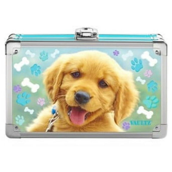 Vaultz Locking Pencil Box Fuzzy Puppy