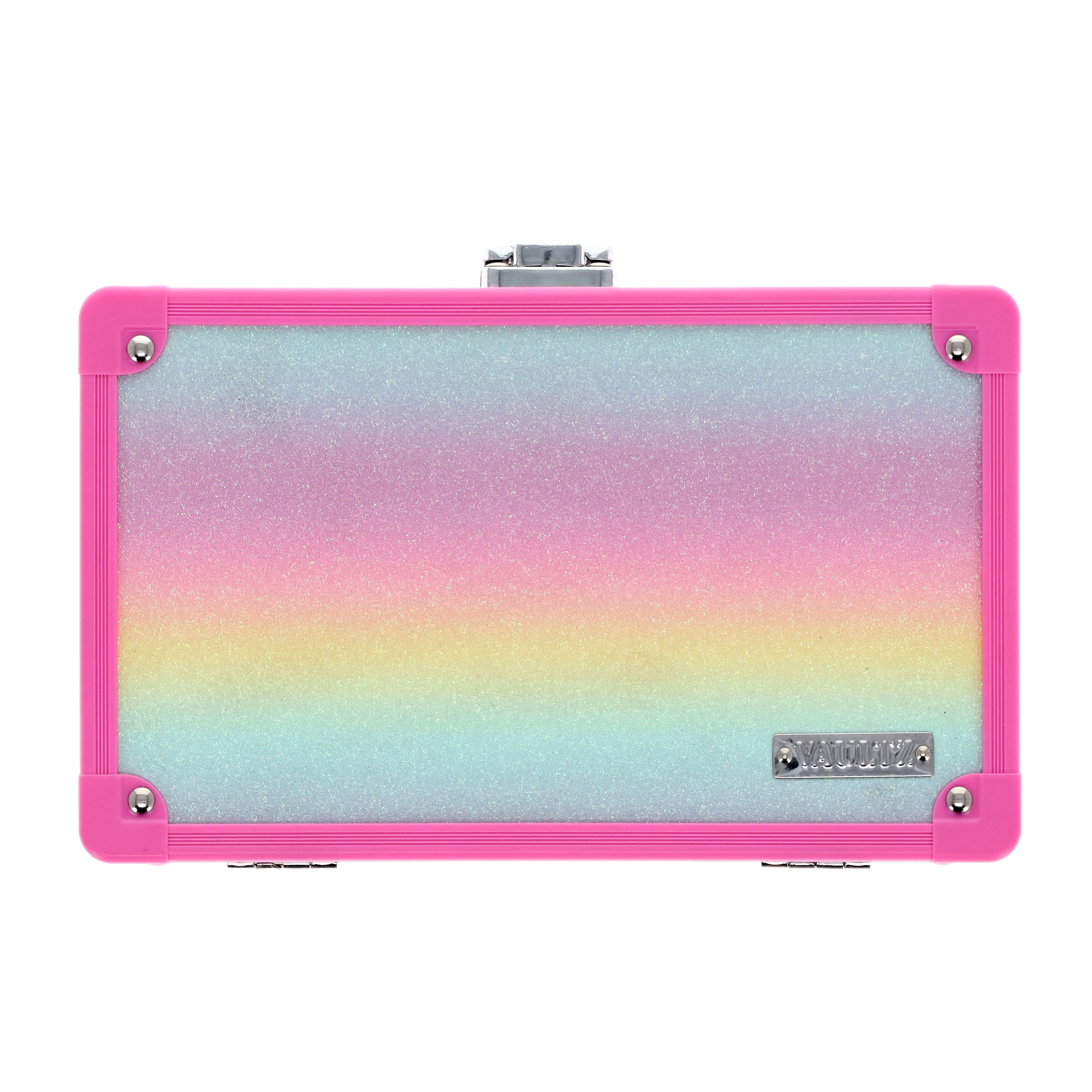 Vaultz Locking Pencil Box Rainbow Box with Key Lock for Elementary School Supplies, New, VZ06079