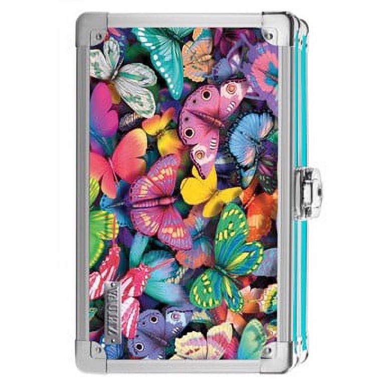 Vaultz Pencil Box, 3D Butterflies - Walmart.com
