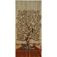 thumbnail image 1 of Vauluxe Vintage Brown Tree of Life Art Grommet Sheer Curtains - 36 x 79 Inches 125 Strands, 1 of 13
